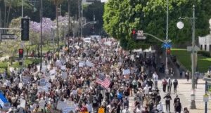 About 700 US Marines being mobilised in response to Los Angeles protests