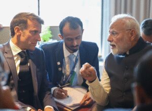 PM Modi meets ‘friend’ French President Macron at G7 Summit