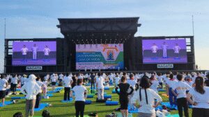 Stage set for world to celebrate International Day of Yoga