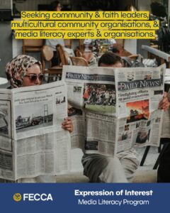 FECCA invites multicultural and faith leaders to join national media literacy program FECCA invites multicultural and faith leaders to join national media literacy program