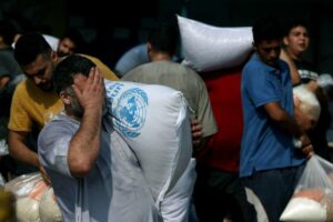 Largest aid convoy enters Gaza since Oct 7