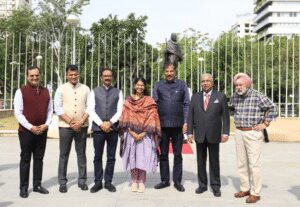 Kanimozhi-led delegation begins visit in Spain, pays tribute to Mahatma Gandhi’s statue