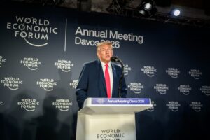 Trump praises Egypt, claims Gaza calm, warns Iran at Davos event