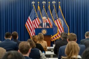 Powell dodges questions on his future at US Federal Reserve