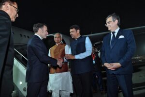 French President Macron arrives in India to deepen strategic ties, launch Year of Innovation with PM Modi