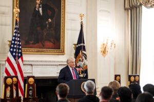 Trump praises NCAA athletes, pushes for sports reforms